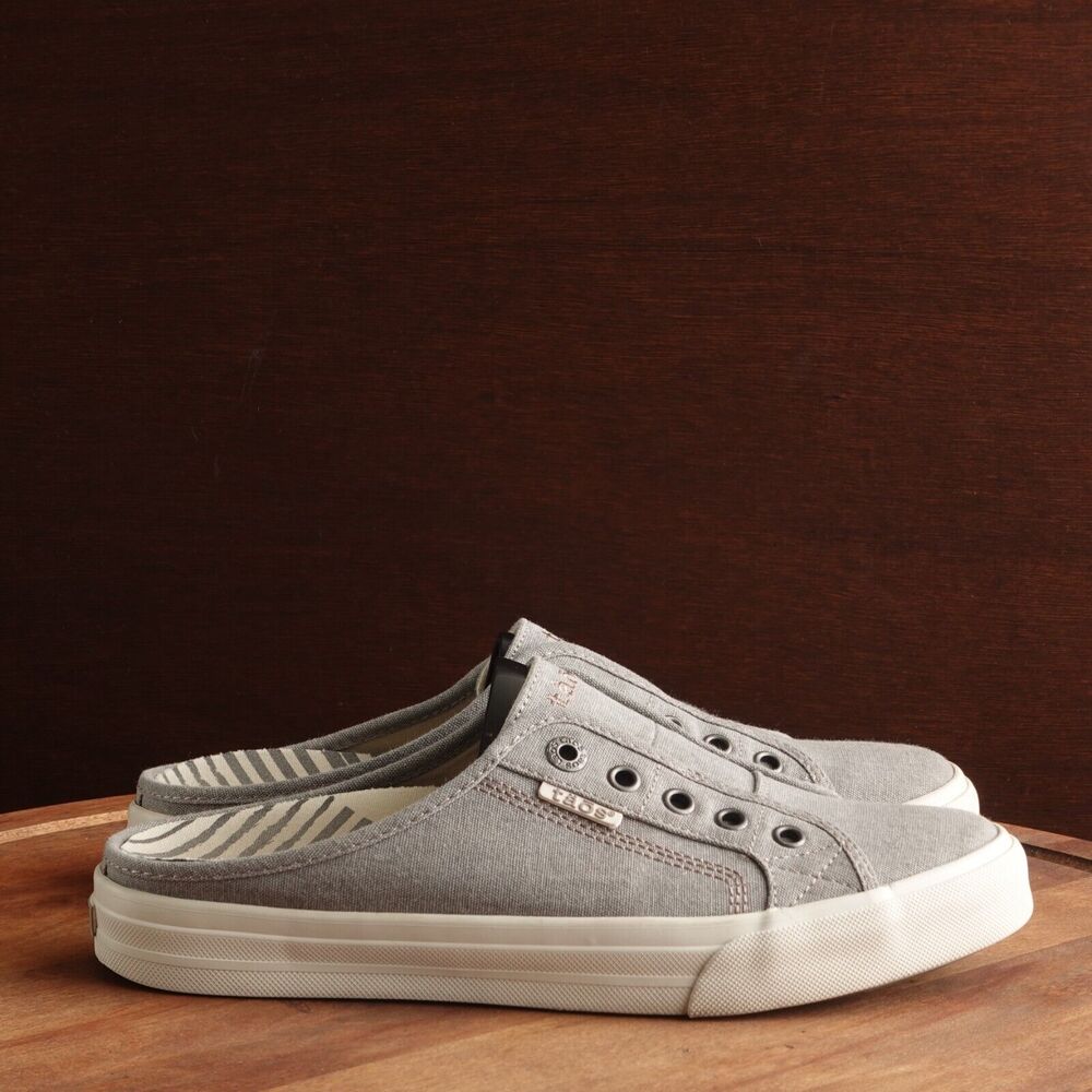 Taos Sneakers Womens SZ 9 Gray EZ Soul Slip On Mules Casual Comfort Casual Shoes